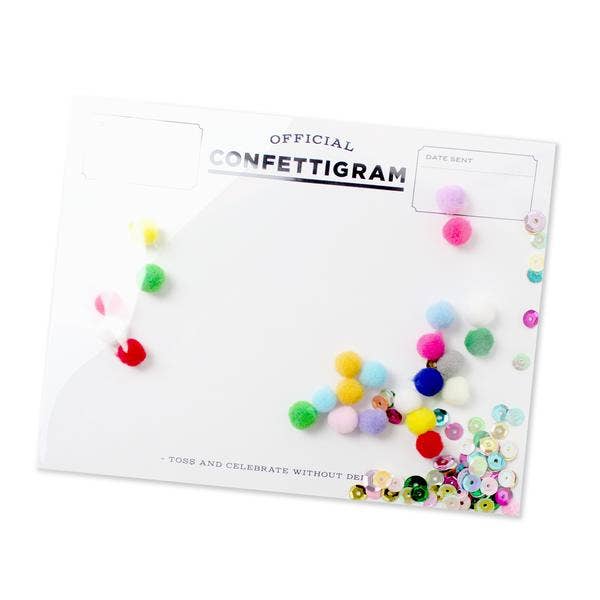Pom Poms Confettigram Card