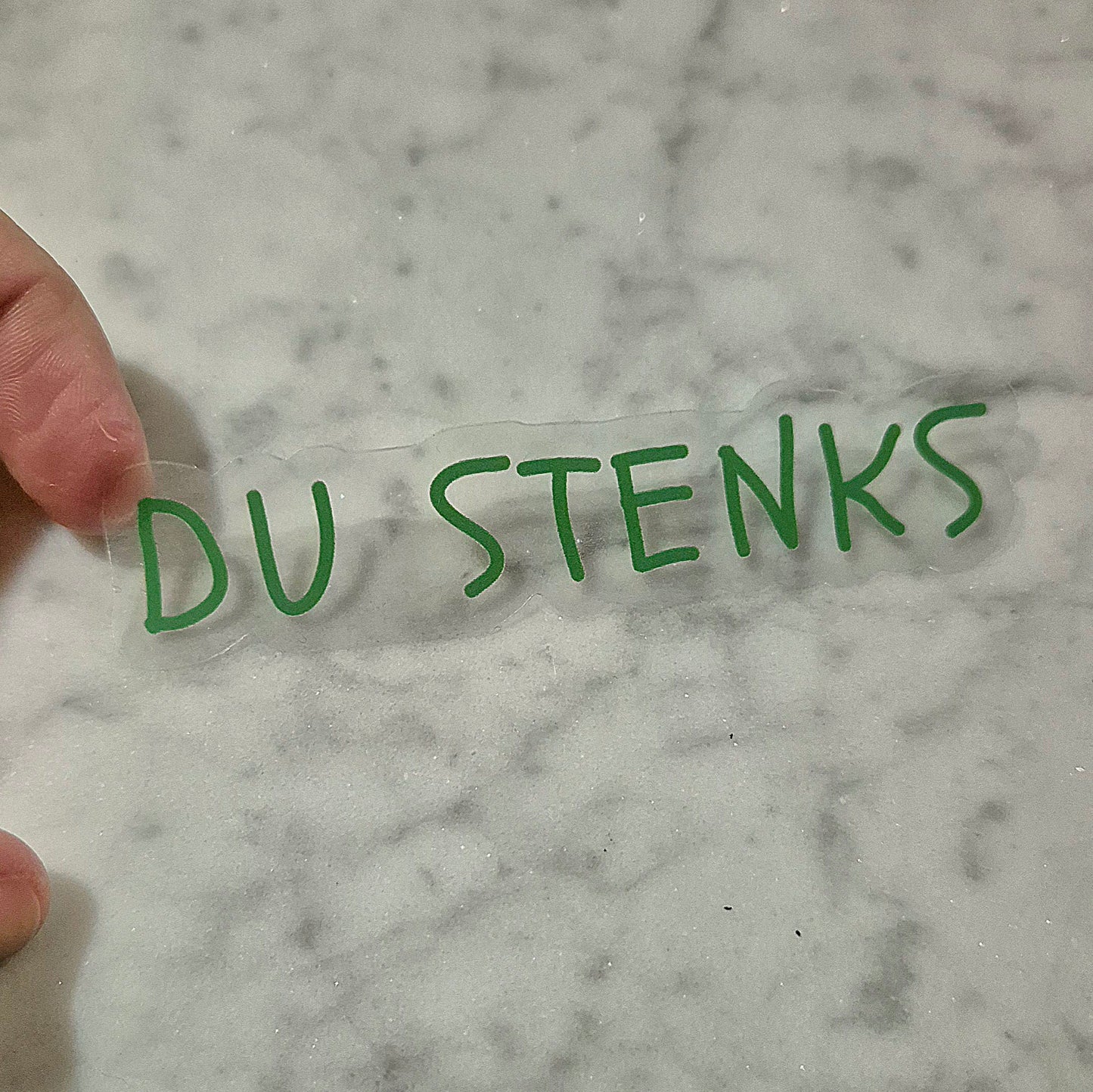 Du Stenks Sticker