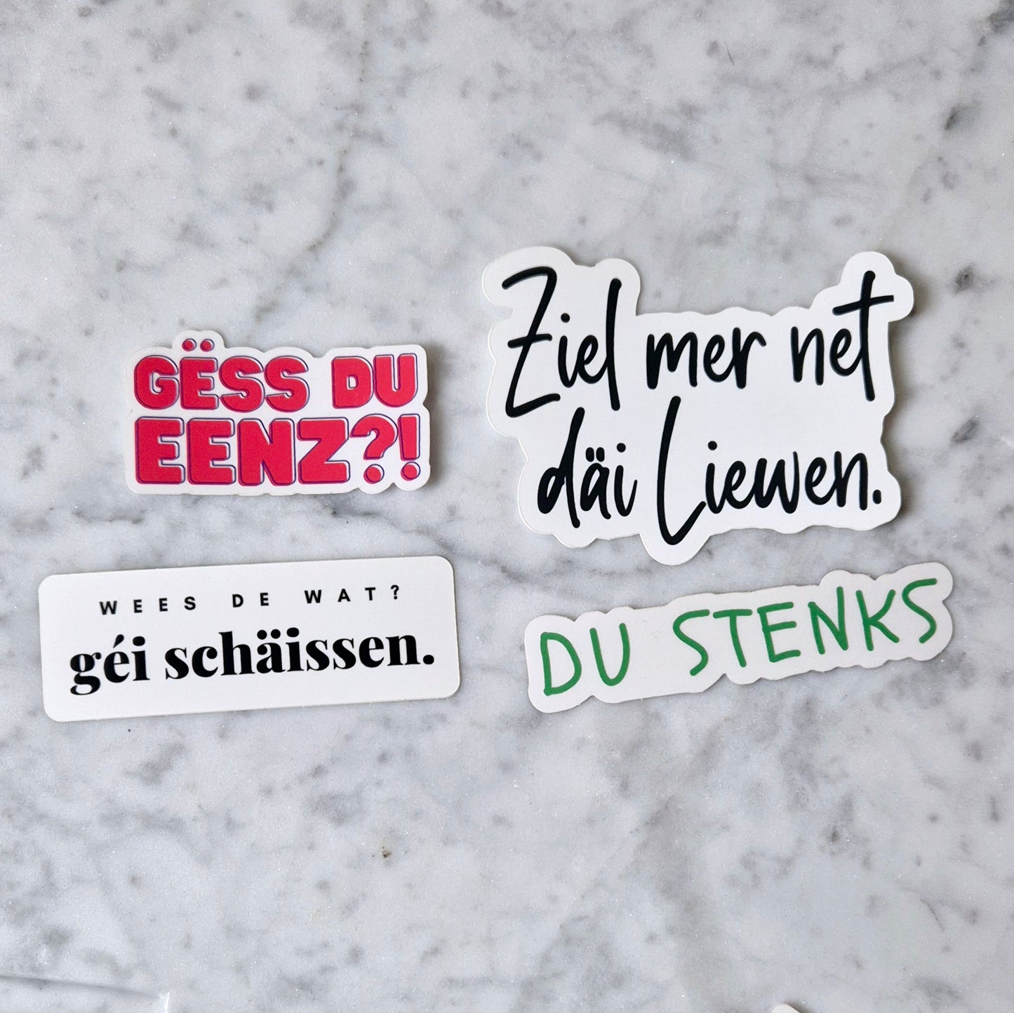 4 Lëtzebuergesch Sticker
