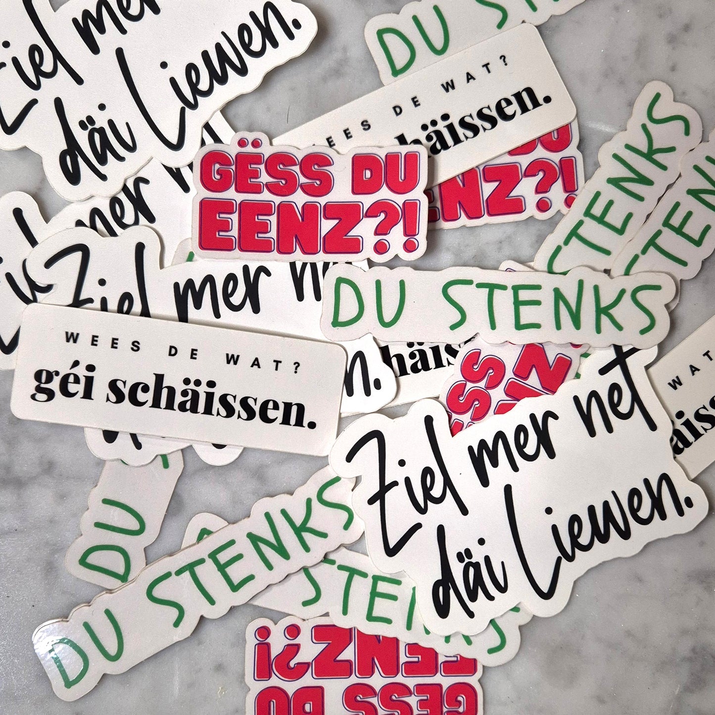 4 Lëtzebuergesch Sticker