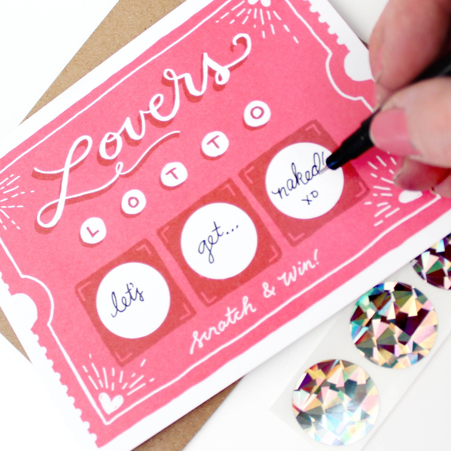 Lovers Lotto Scratch-off Card