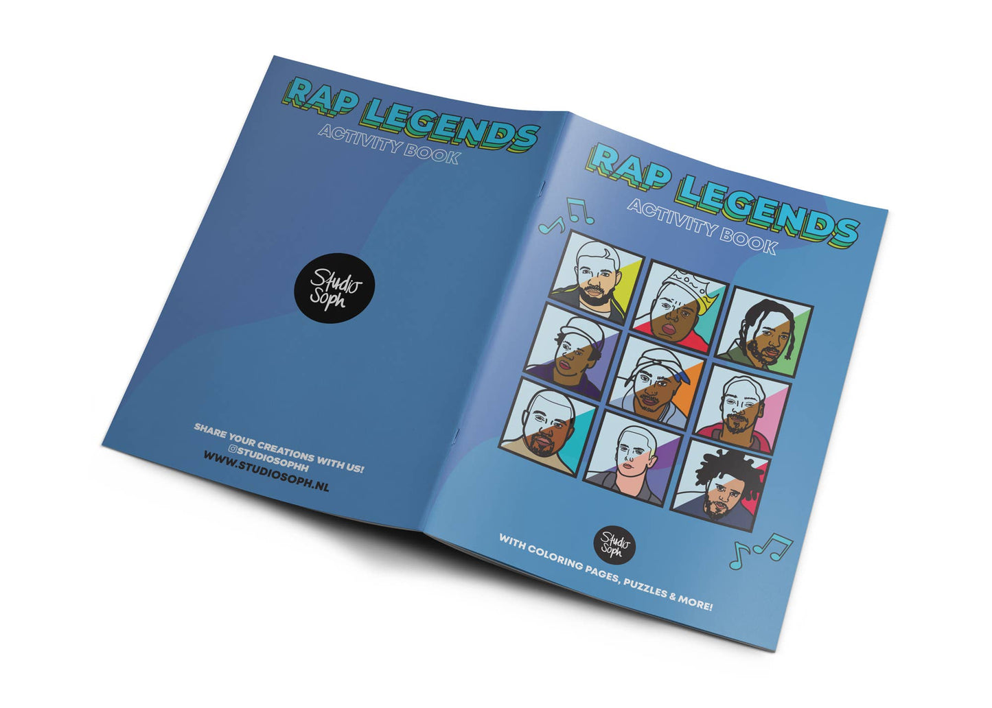 Rap Legends Activity Coloring Book