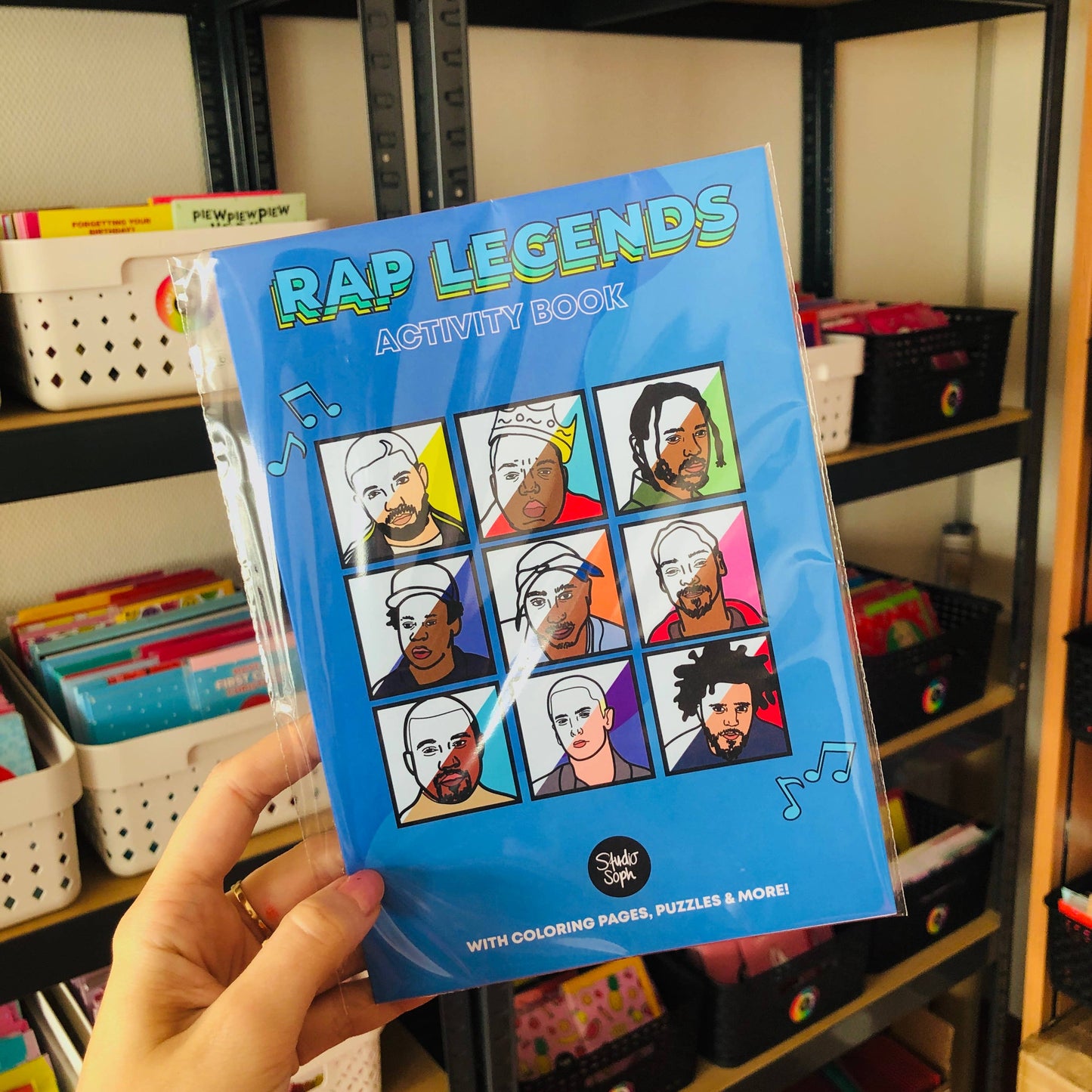 Rap Legends Activity Coloring Book
