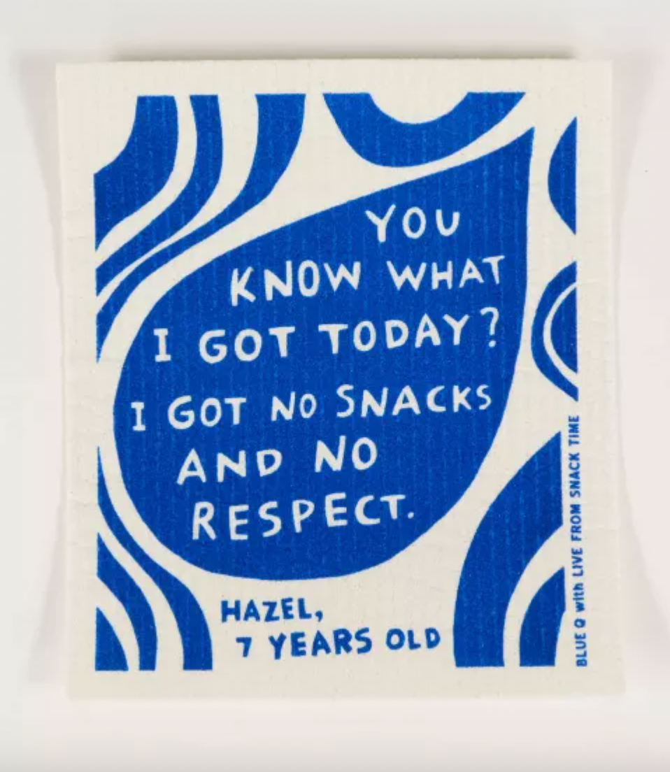 No Snacks and No Respect Dishcloth