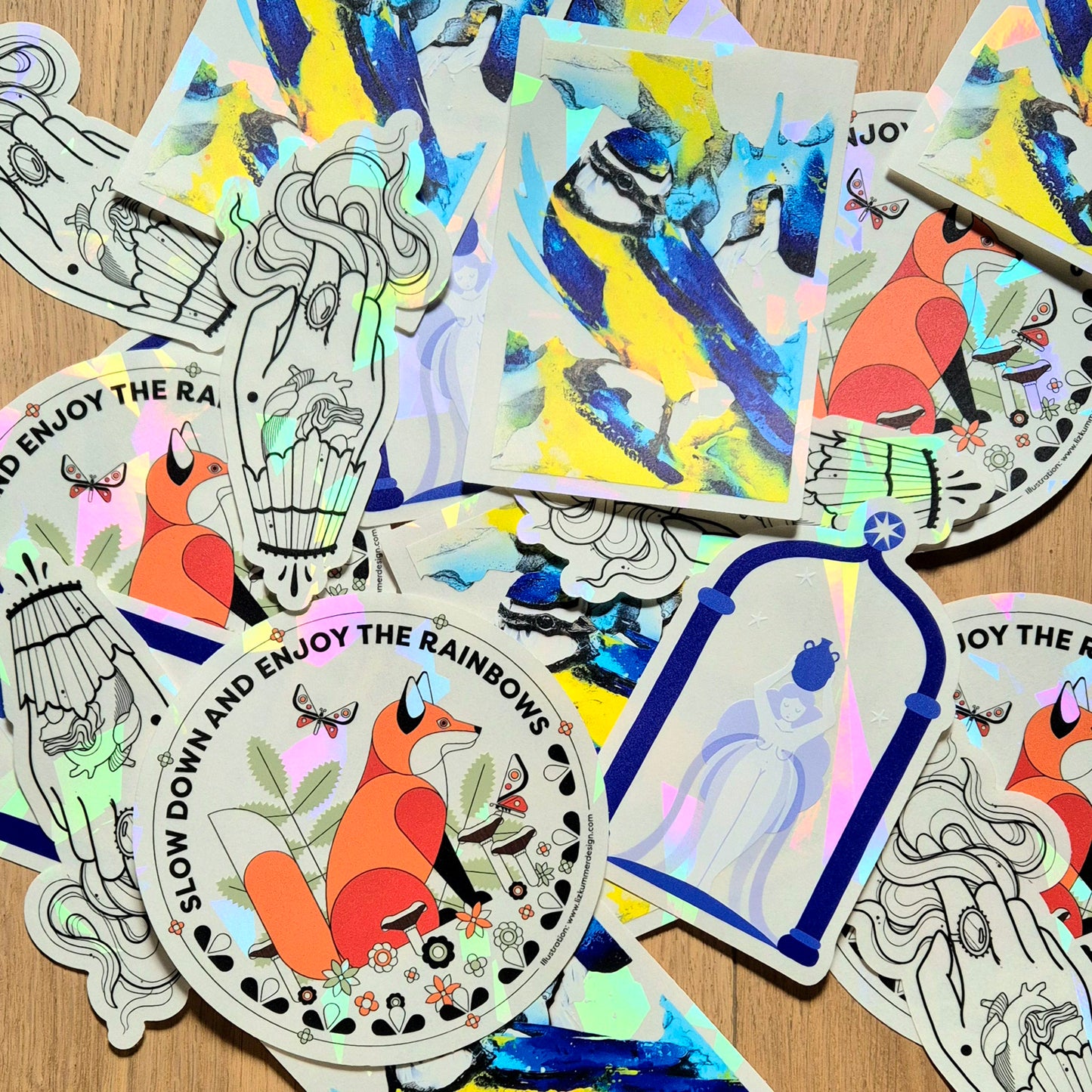 Elements Rainbow Stickers