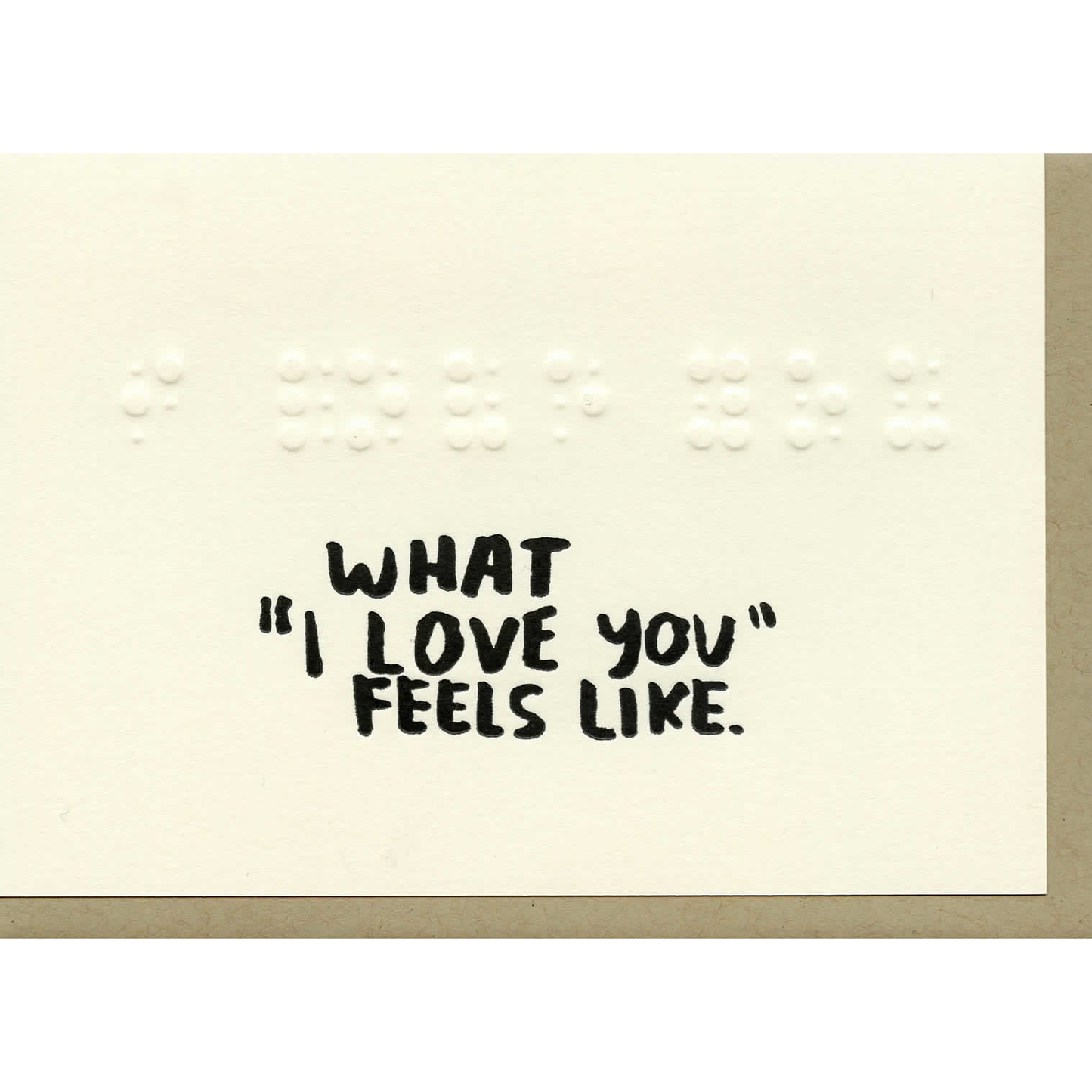 What ILY Feels Like Card