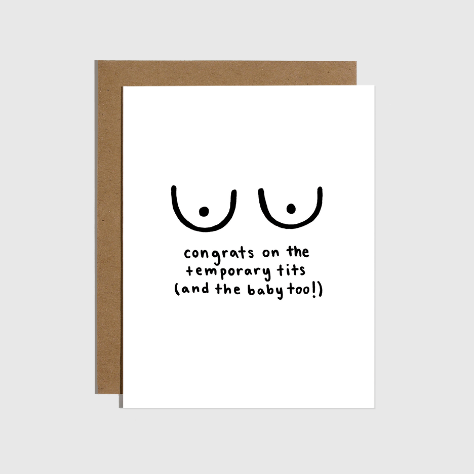 Temporary Tits Card