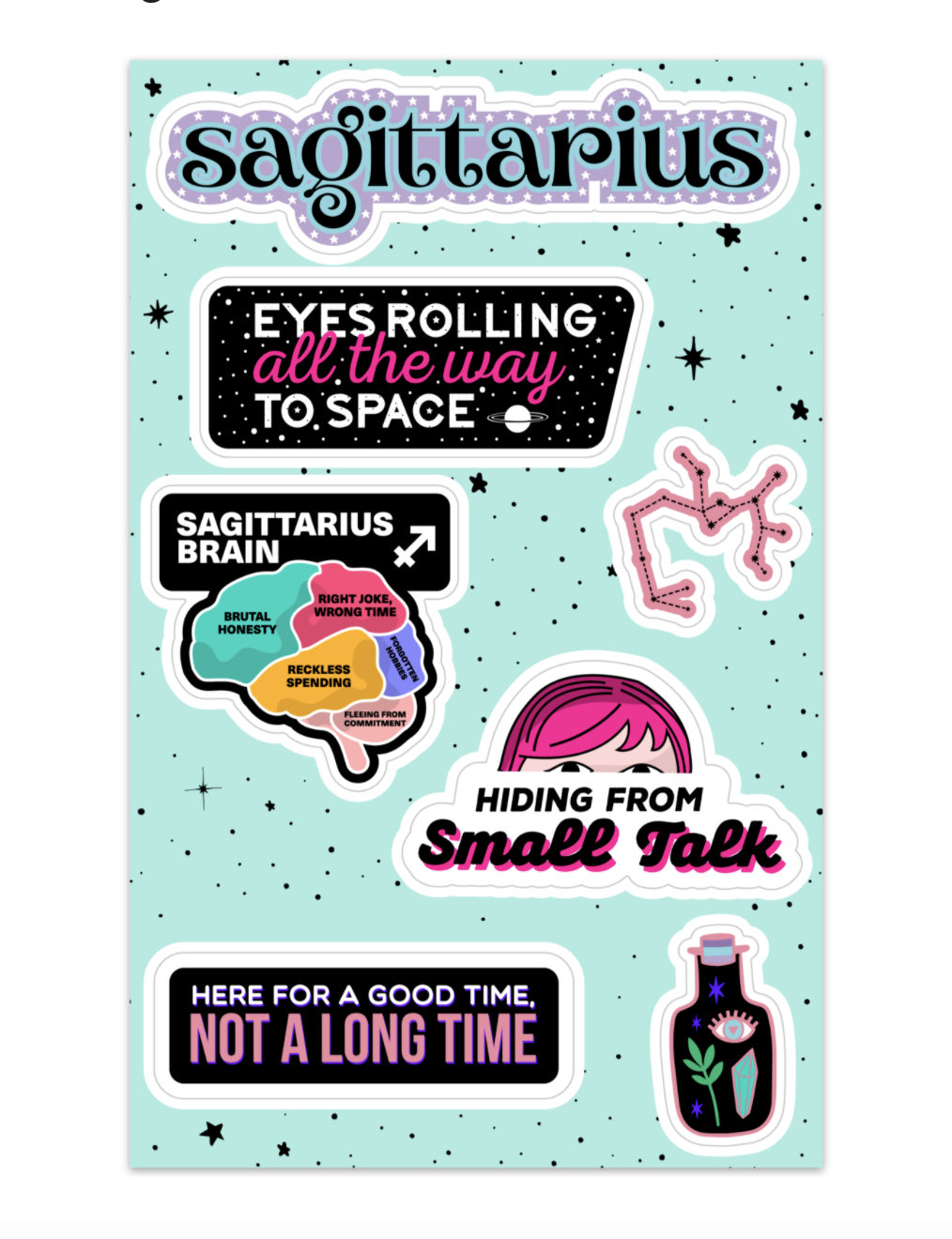 Astrological Sticker Sheet