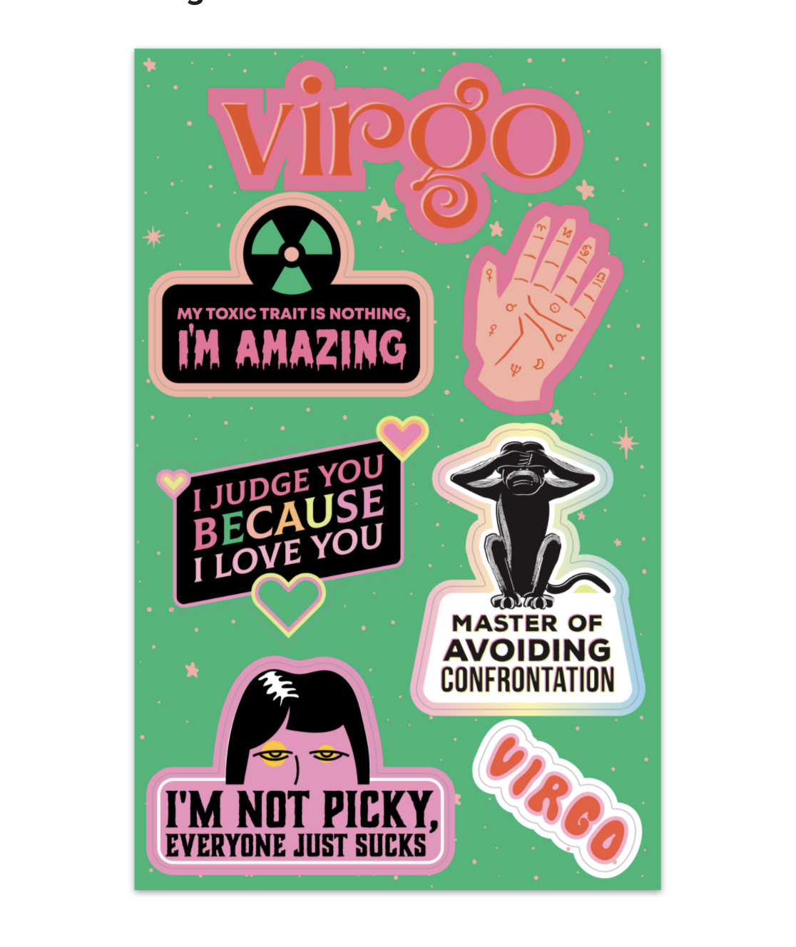 Astrological Sticker Sheet
