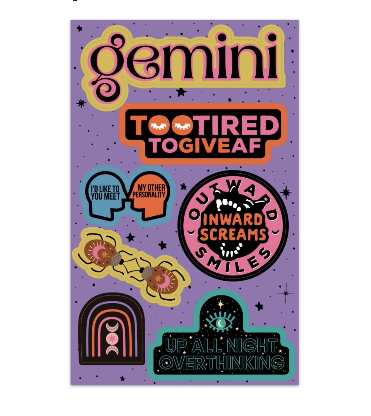 Astrological Sticker Sheet