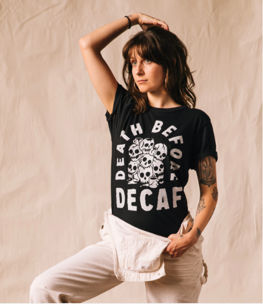 Death Before Decaf Tee