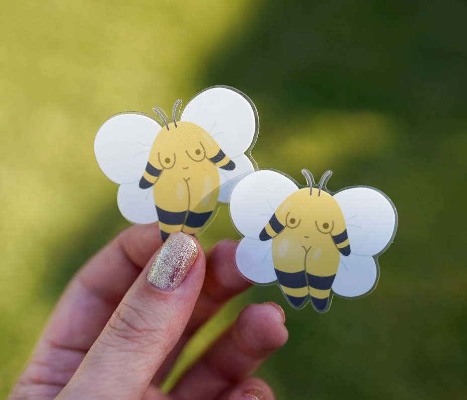 Bumblebee Women Vinyl Sticker