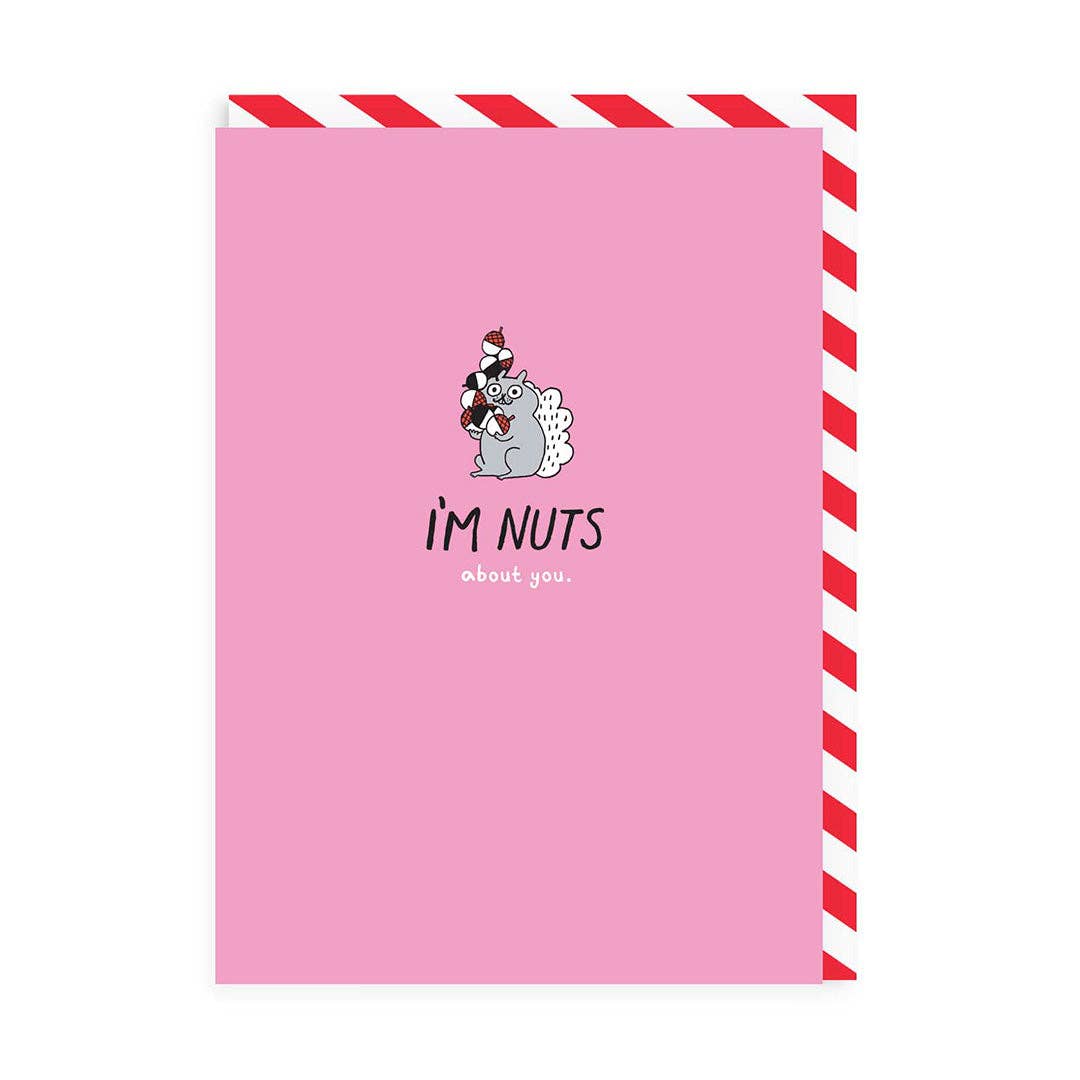 Nuts About You Enamel Pin Card