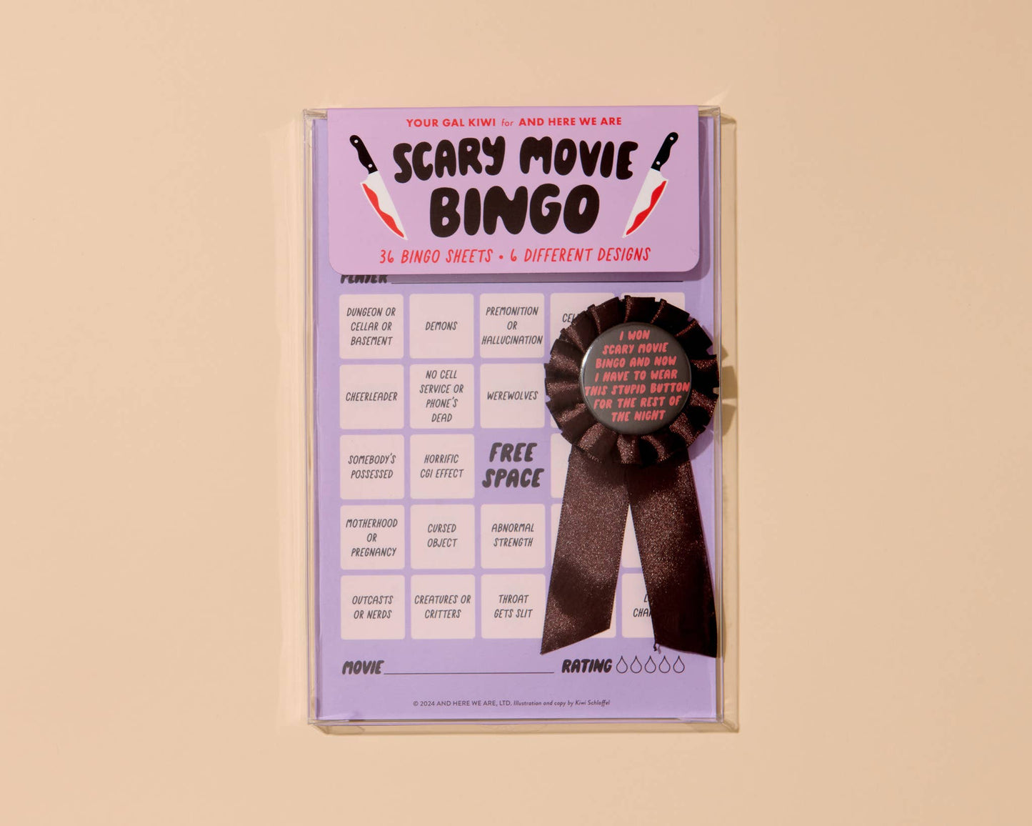 Movie Night Bingo - Scary Movie