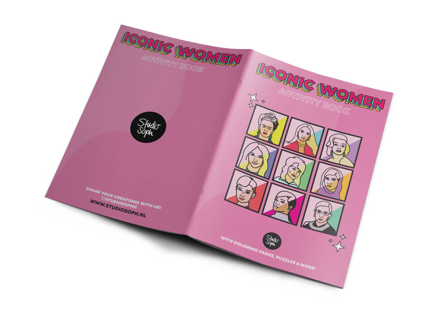 Iconic Women Activity Coloring Book