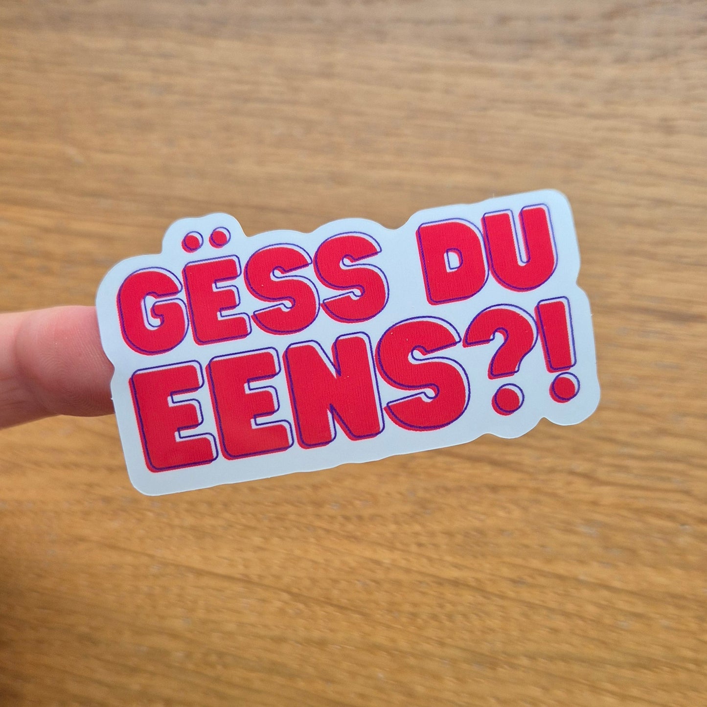 Gëss Du Eenz Sticker