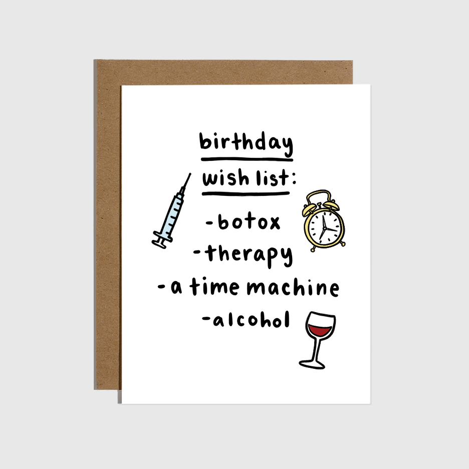 Birthday Wishlist Card