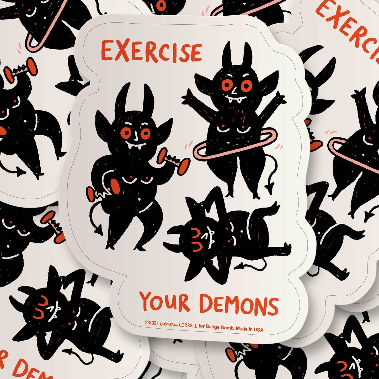 Exercise Your Demons Sticker