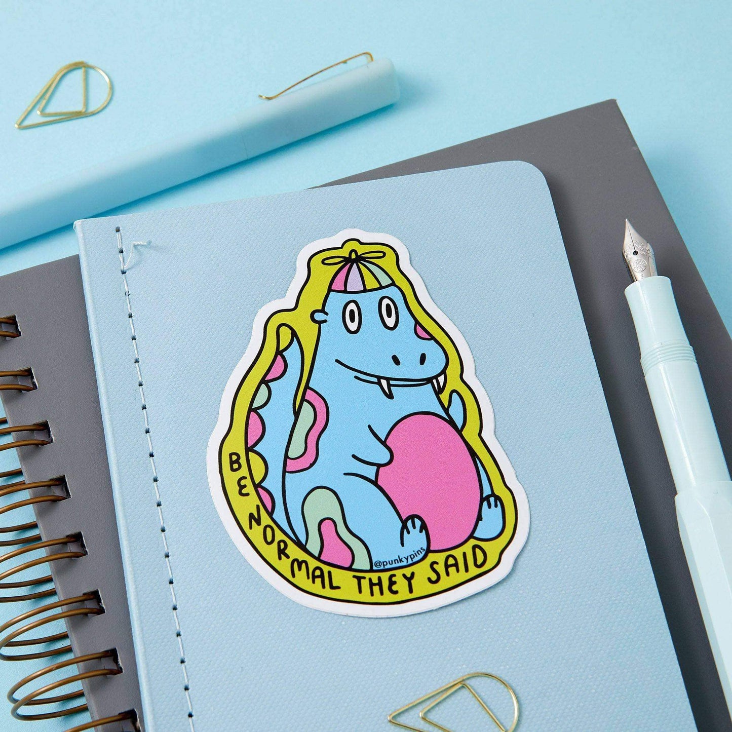 Be Normal Dinosaur Sticker