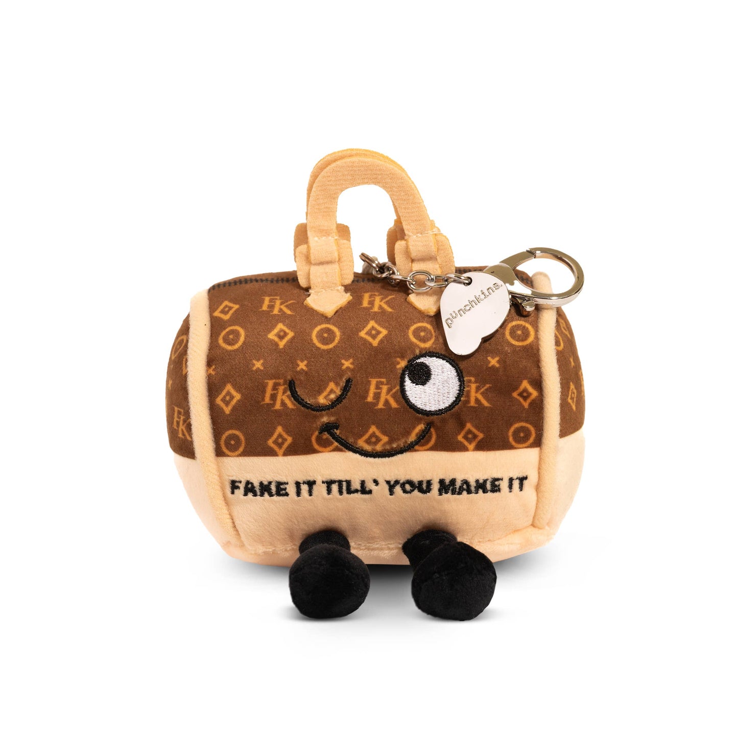 "Fake it" Bag Charm Keychain
