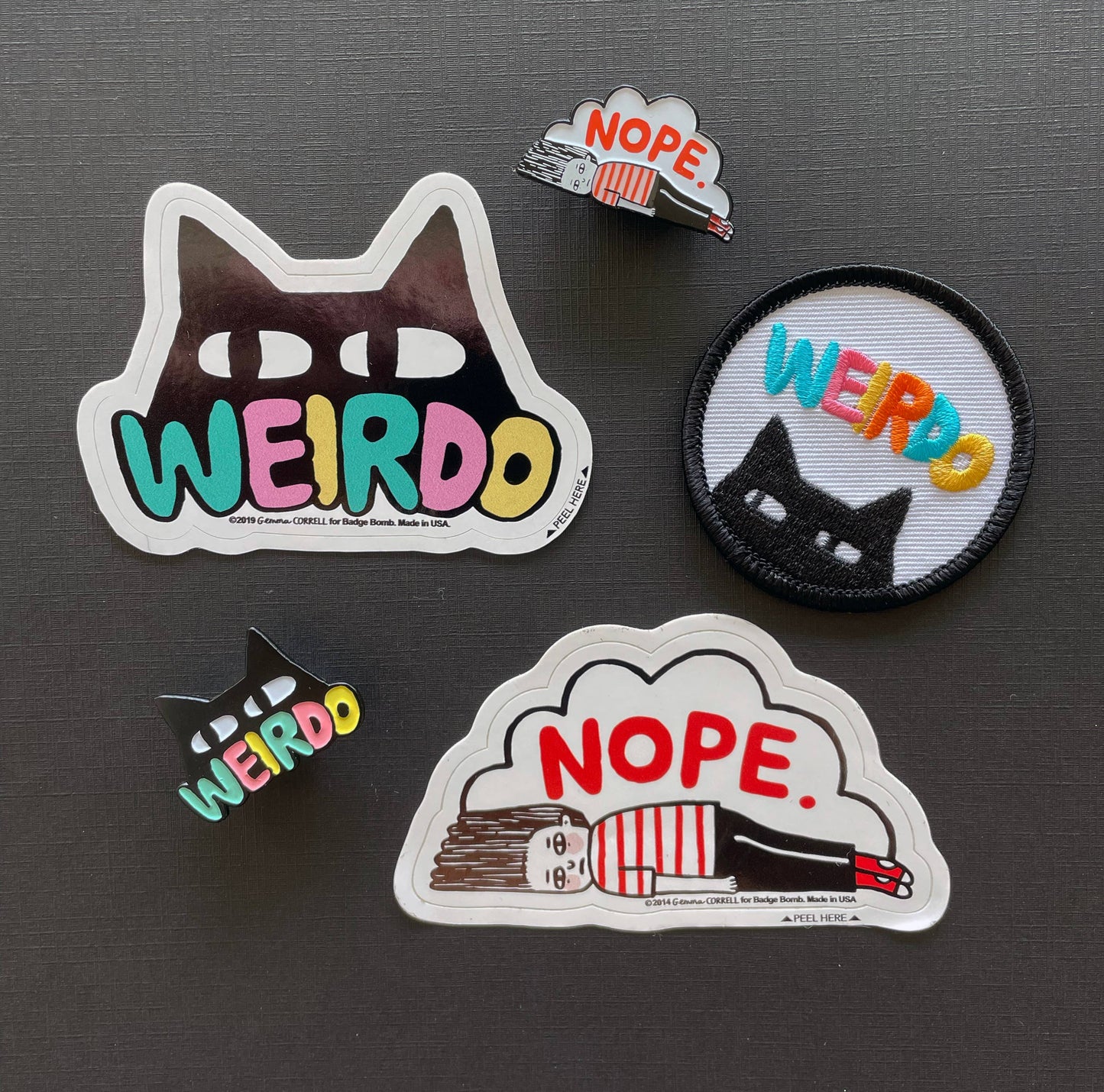 Weirdo Cat Sticker