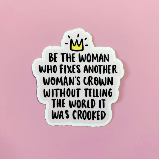 Woman's Crown Sticker