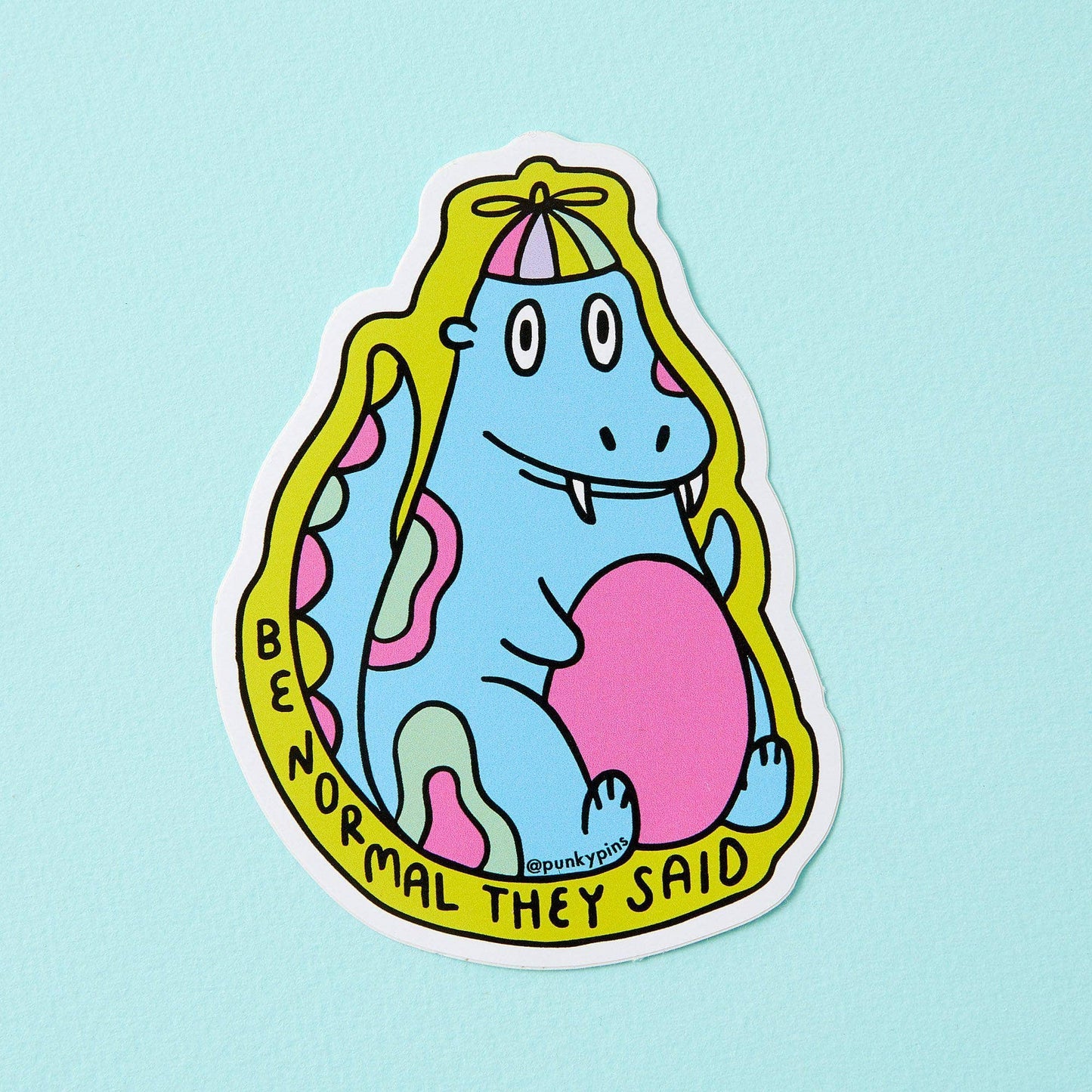 Be Normal Dinosaur Sticker