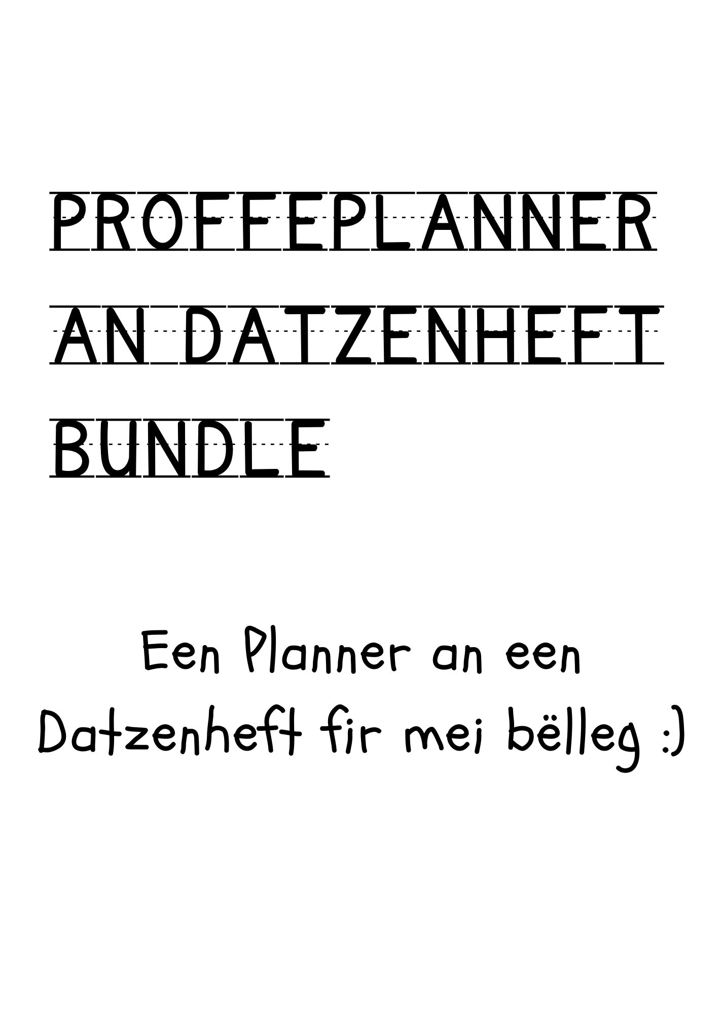 Proffeplanner (PRE-ORDER)