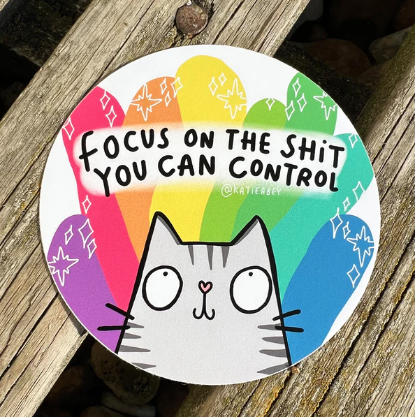 Focus Cat Sticker