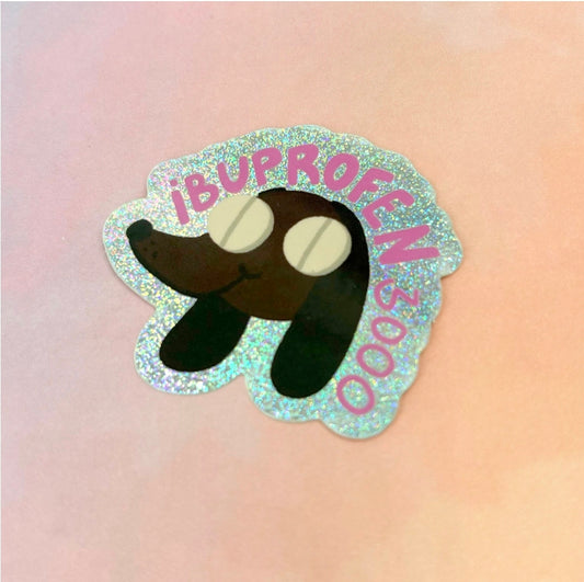 Ibuprofen3000 Glitter Sticker