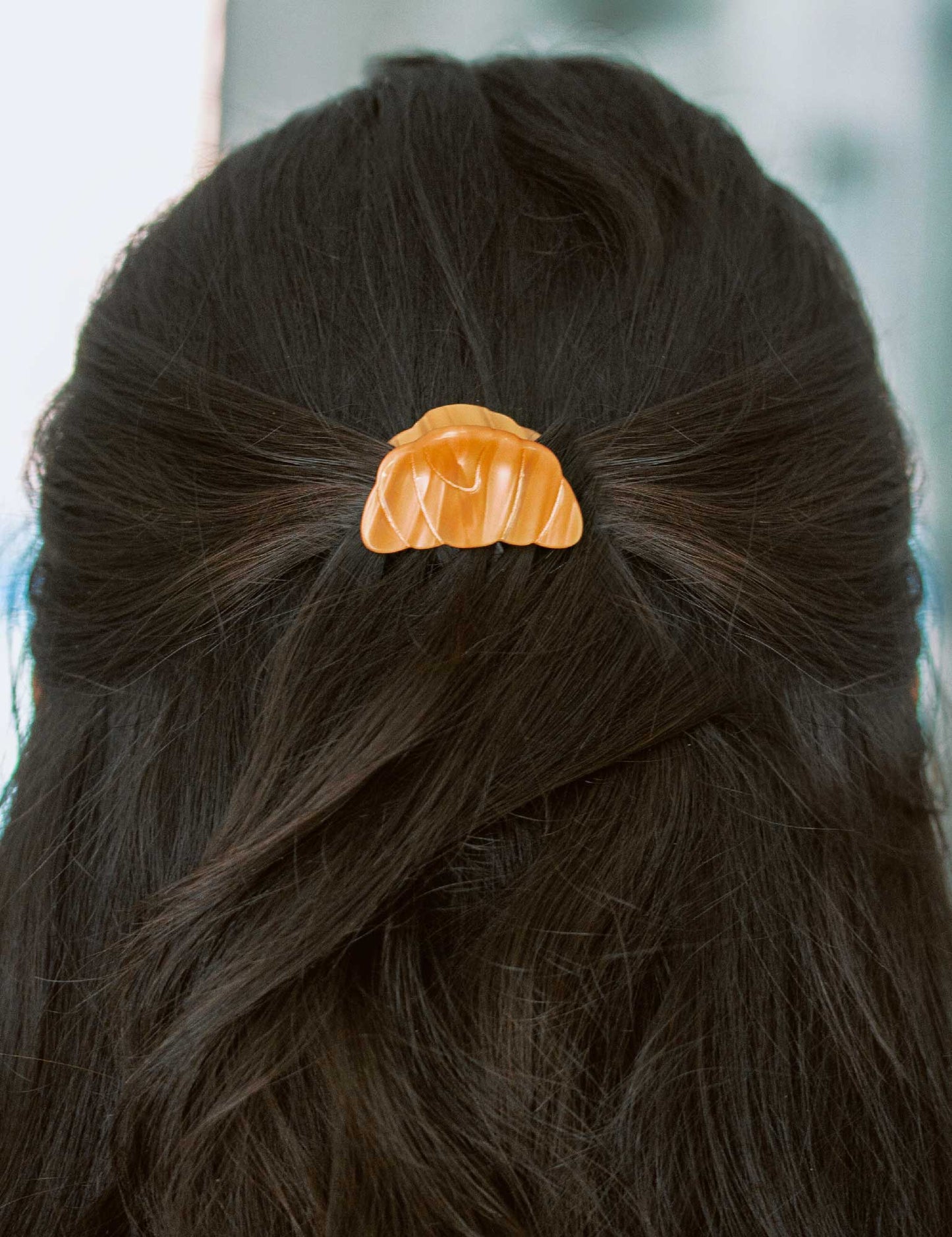 Mini Croissant Hair clip