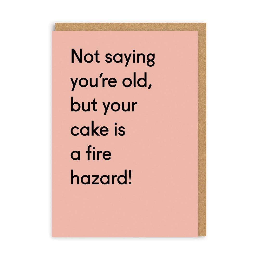 Your Cake Is a Fire Hazard Card