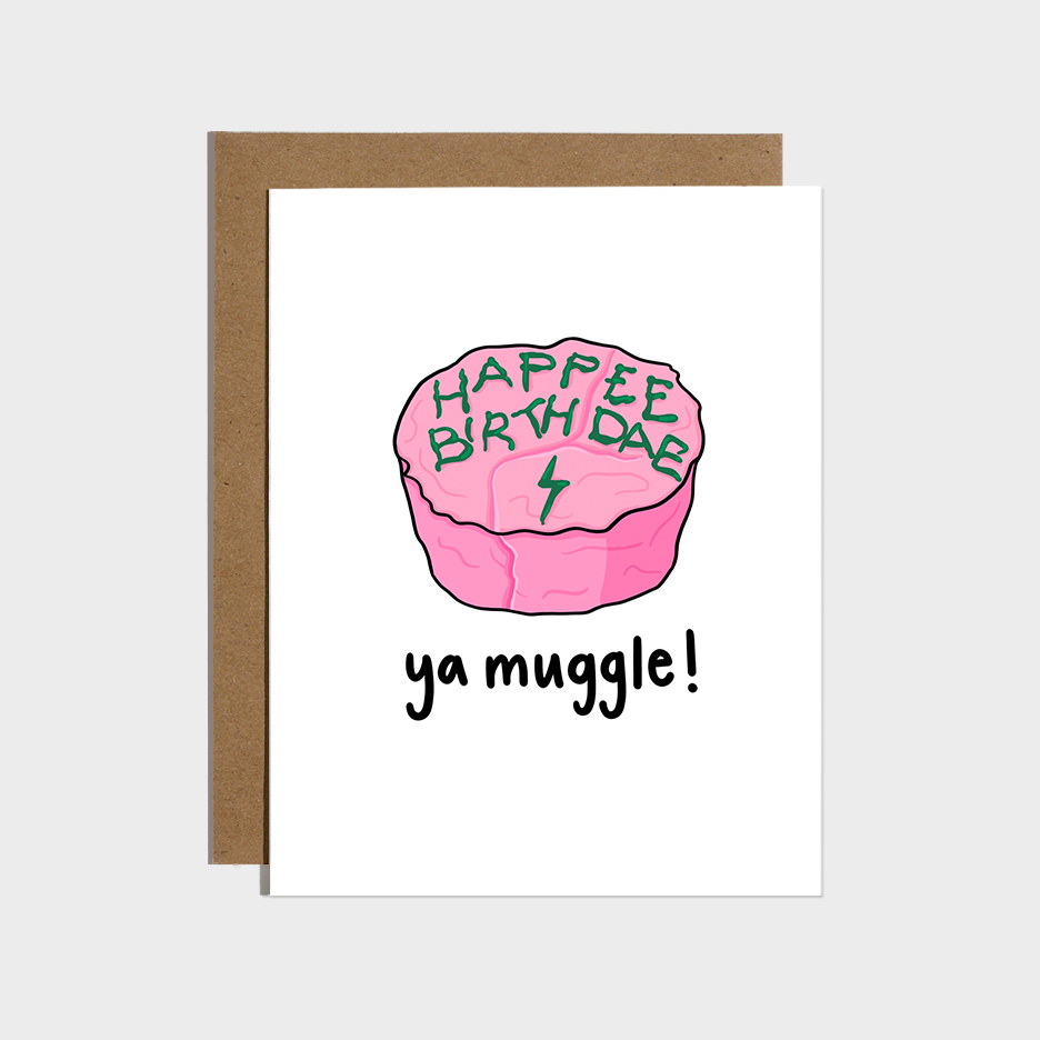 Happy Birthdae Ya Muggle Birthday Card