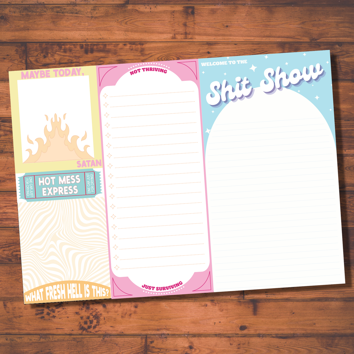 Welcome To The Shit Show Notepad