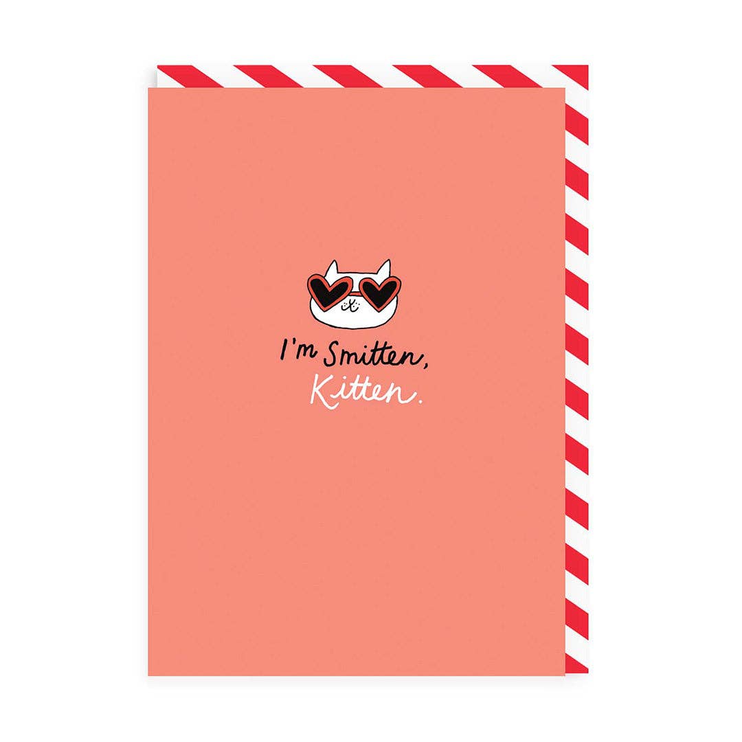 Smitten Kitten Enamel Pin Card