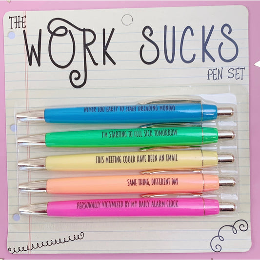 Work-Sucks-Stiftset