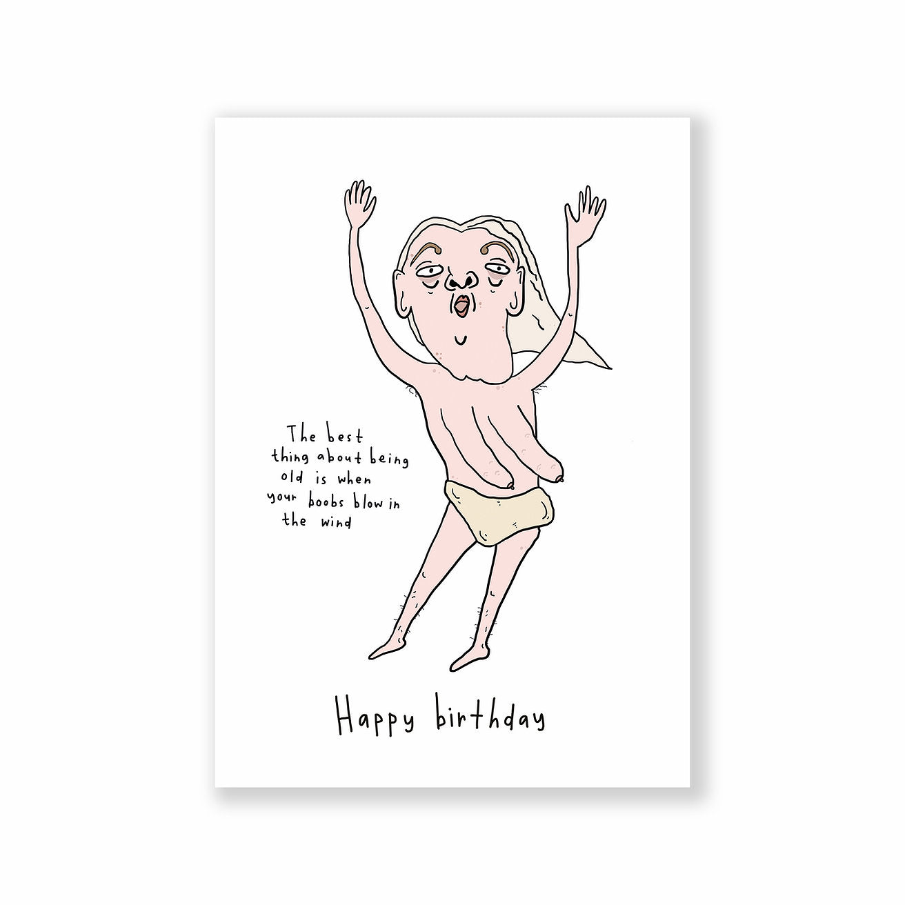 Boobs in the Wind Card