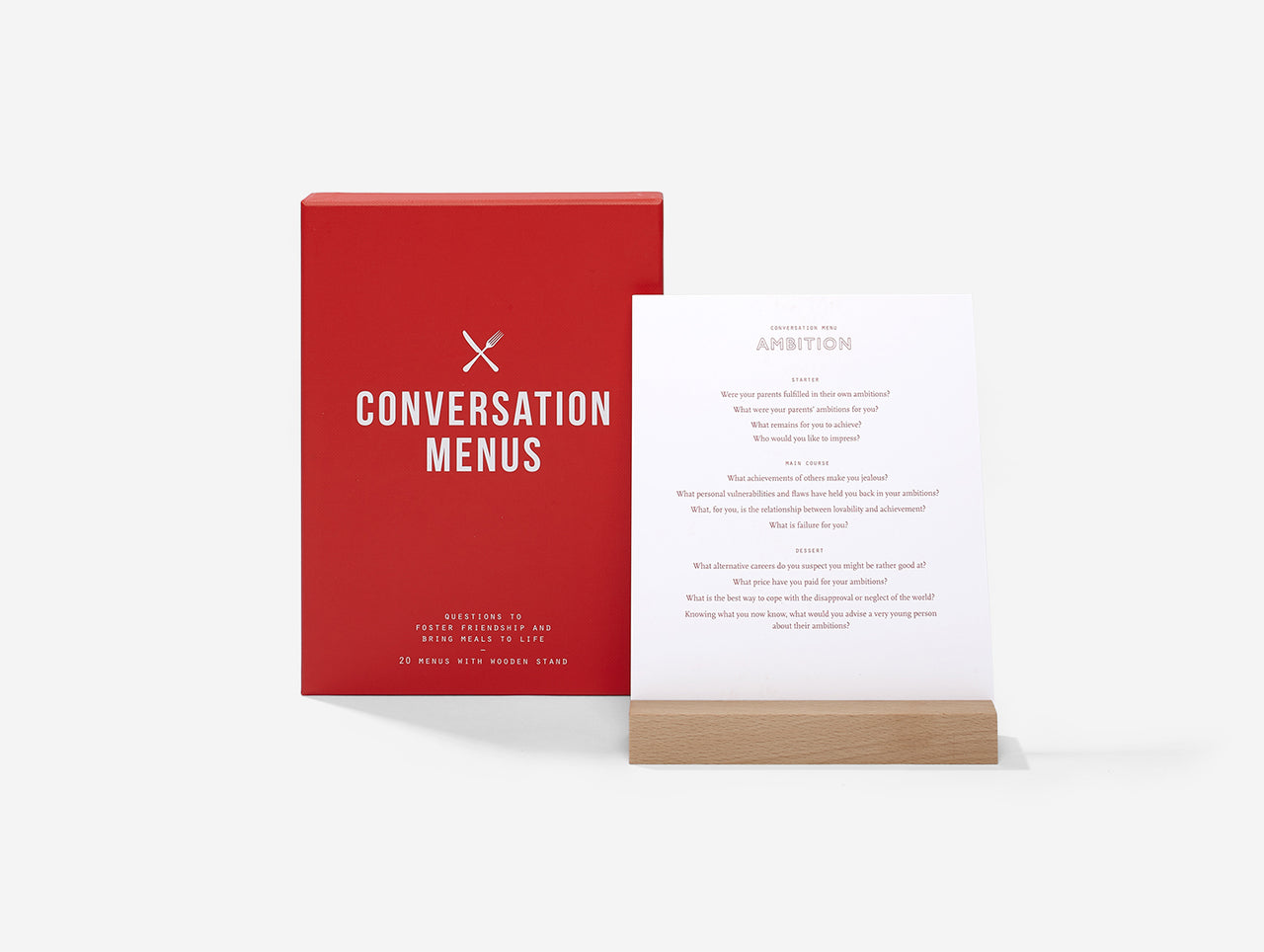 Conversation Menus Card Set