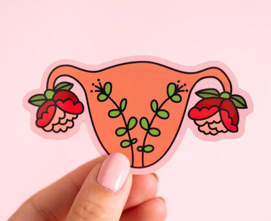 Blooming Uterus Vinyl Sticker