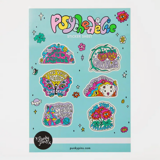 Psychedelic A5 Sticker Sheet