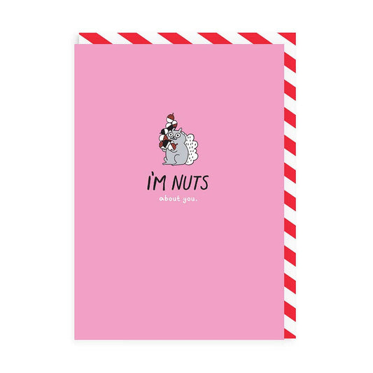 Nuts About You Enamel Pin Card