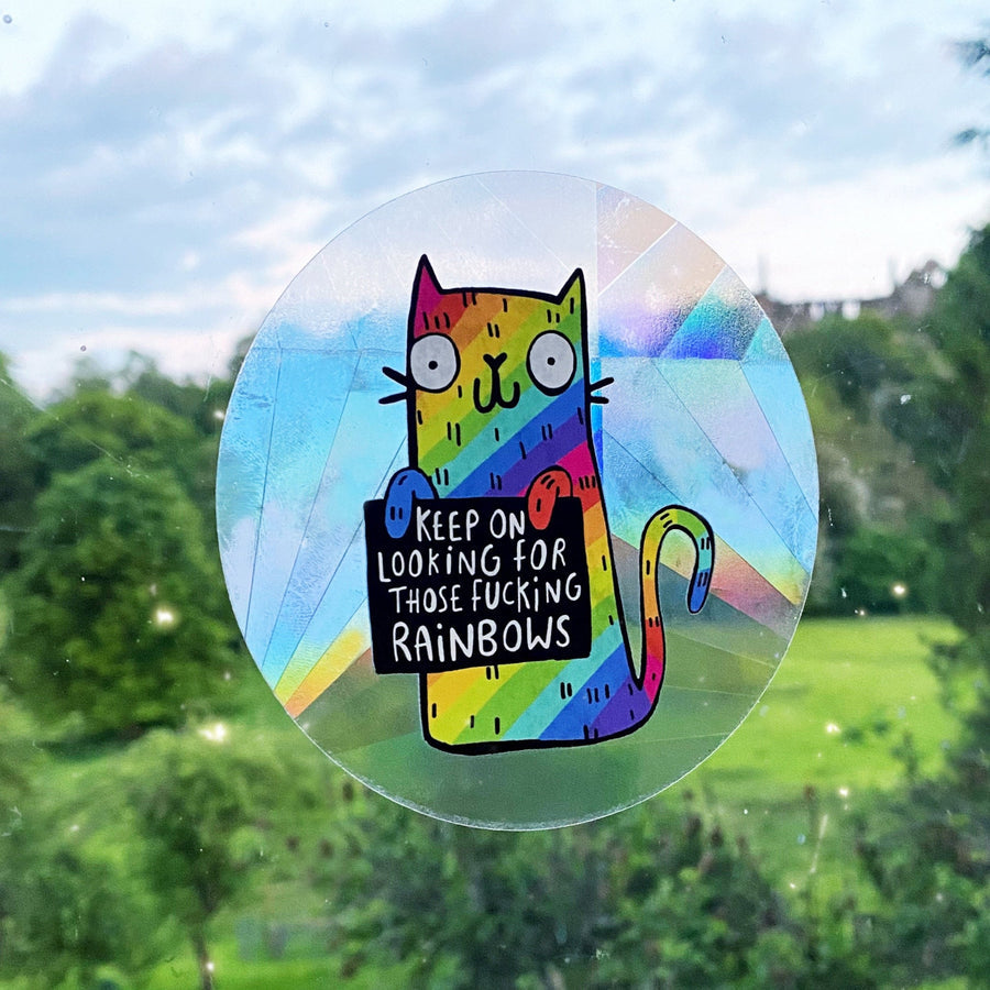 Regenbogen-Hersteller-Katzen-Aufkleber